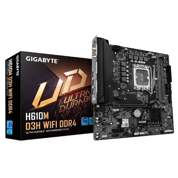 Gigabyte H610M D3H WIFI DDR4 Intel LGA 1700 2x DDR4 ~64GB 1 x HDMI 1x PCI