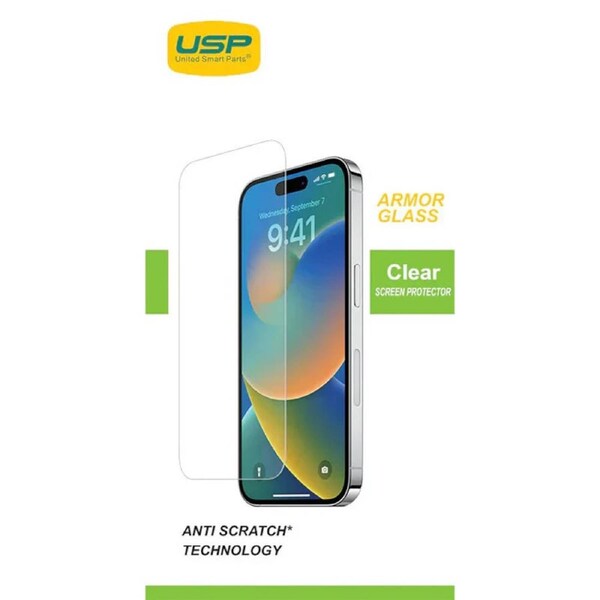 USP Apple iPhone 16 / iPhone 15 Pro / iPhone 15 (6.1') Armor Glass Screen