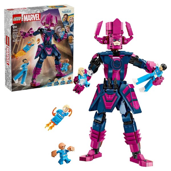 LEGO Marvel Fantastic Four vs. Galactus Construction Figure 76316 - 427 Pieces, Ages 9+, 28 cm Tall Galactus, 4 Minifigures