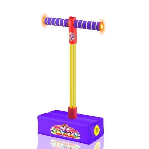 HOLALA Foam Pogo Jumper with Lights for Outdoor Play for Kid-Purple