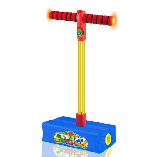 HOLALA Foam Pogo Jumper with Lights for Outdoor Play for Kid-Blue