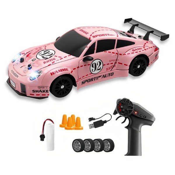 HOLALA 2.4GHz RC Drift Car 4WD High Speed-Pink