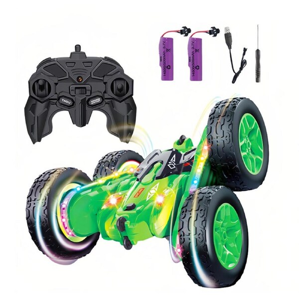 HOLALA Stunt RC Truck 4WD Drift with LED Strip-Green