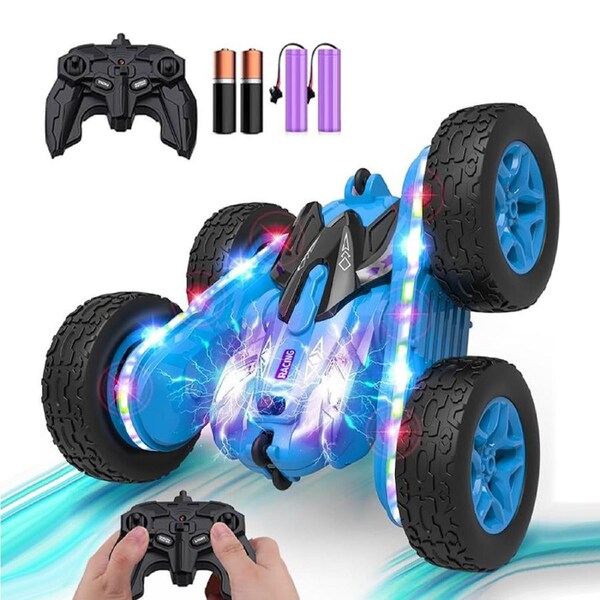 HOLALA Stunt RC Truck 4WD Drift with LED Strip-Blue