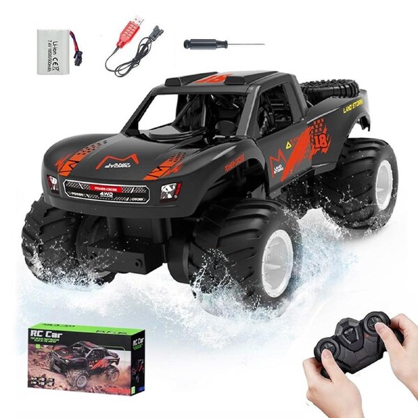 HOLALA Waterproof RC Truck All-Terrain Off-Road & Pool Toy for Kids-Orange