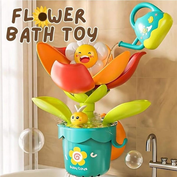 HOLALA Pop-up Sunflower Sprinkler Bath Toy with Watering Can