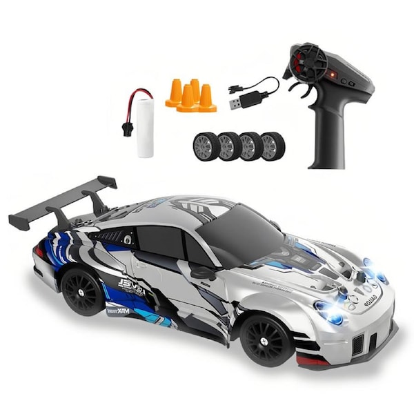HOLALA 2.4GHz RC Drift Car 4WD High Speed-Blue
