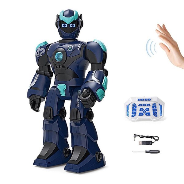 HOLALA Interactive RC Robot Gesture Sensing Sings & Dances 1532-Blue