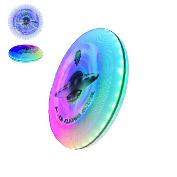 HOLALA 38 Lights Flying Disc Colorful Light-Up Disc Toy-2
