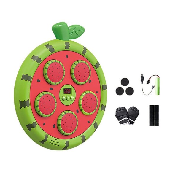 HOLALA Bluetooth Music Boxing Target Wall-Mounted with Gloves-Watermelon