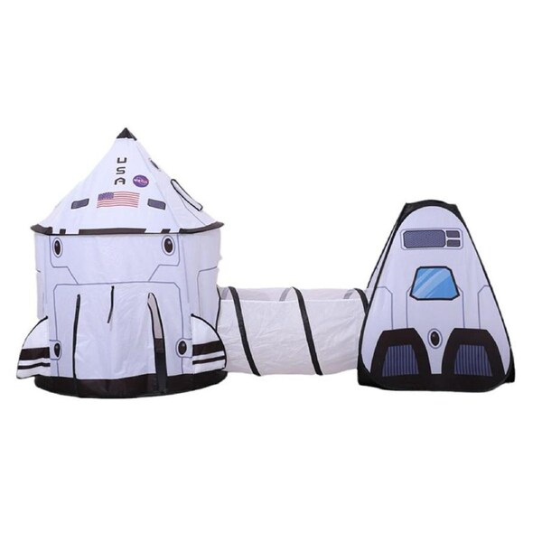 HOLALA Rocket Tent & Tunnel Set Kids Playhouse