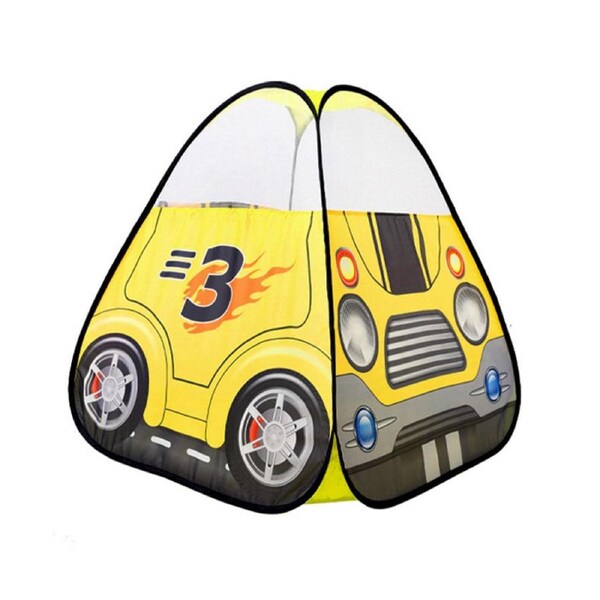 HOLALA Kids Play Tent Theme Cubby Playhouse Toy-Car