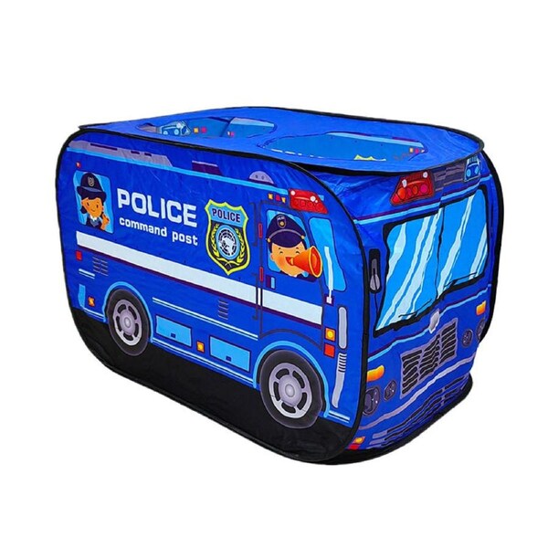 HOLALA Kids Play Tent Theme Cubby Playhouse Toy-PoliceCar1
