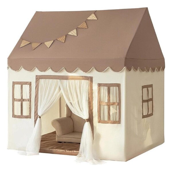 HOLALA Princess Play Tent for Kids Large Playhouse-Khaki