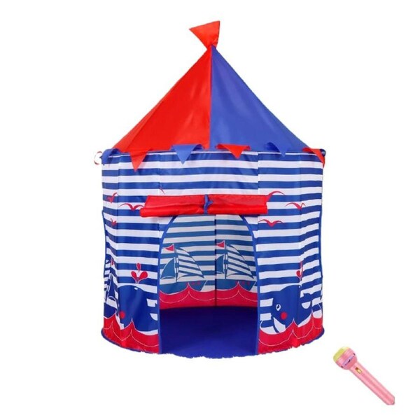 HOLALA Foldable Pop-Up Play Tent Playhouse-Blue