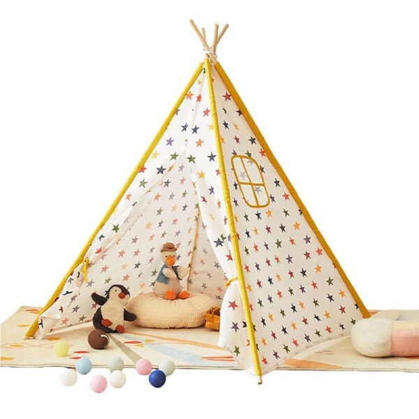 HOLALA Kids Teepee Tent Children Play Tent for Kids-Star