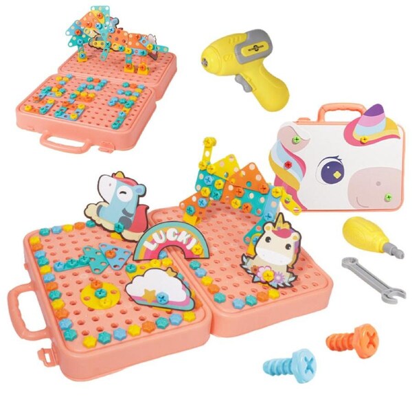 HOLALA Phony Electric Drill Play Kit for Ages 4-6