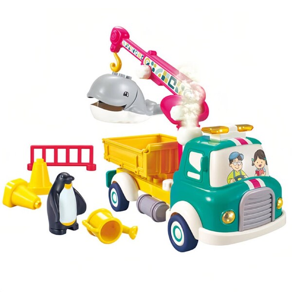 HOLALA Ocean Construction Vehicles with Sound & Light for Kids 3+