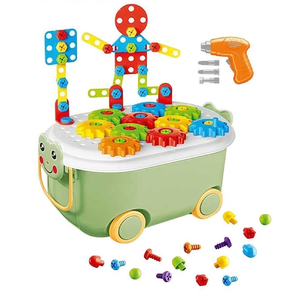 HOLALA 26 7Pcs Building Blocks Set for Kids Ages 4-12-Frog