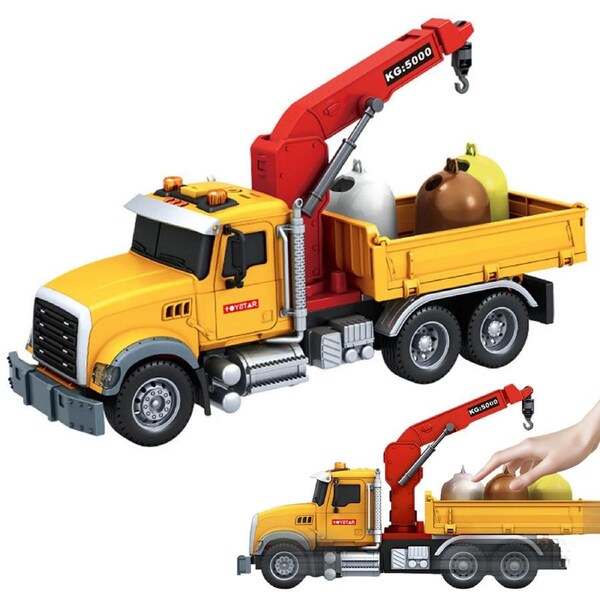 HOLALA Garbage Truck Set with Sound & Lights for Ages 3+ Kids