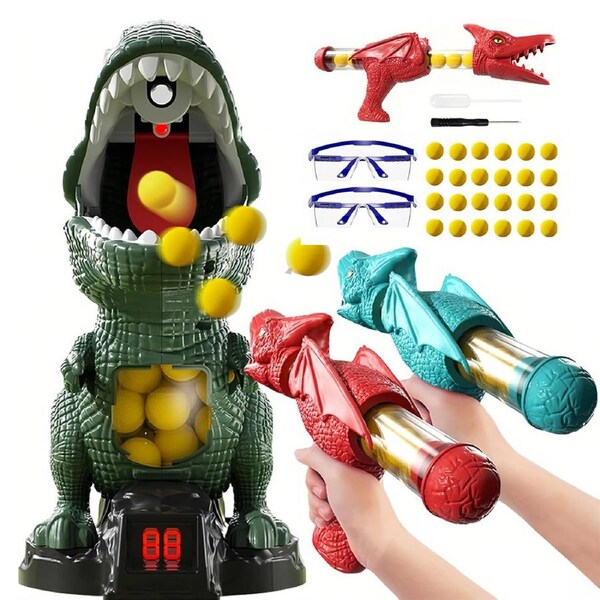 HOLALA Movable Dinosaur Target Shooting Game for Kids