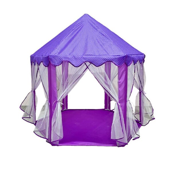 HOLALA Princess Castle Play Tent Large Hexagon Playhouse-Purple