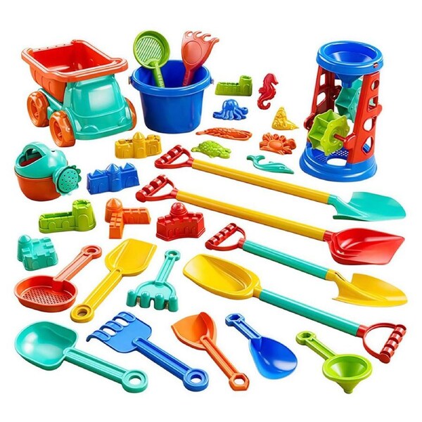 HOLALA 32Pcs Beach & Sand Toy Set for Kids Ages 3-13