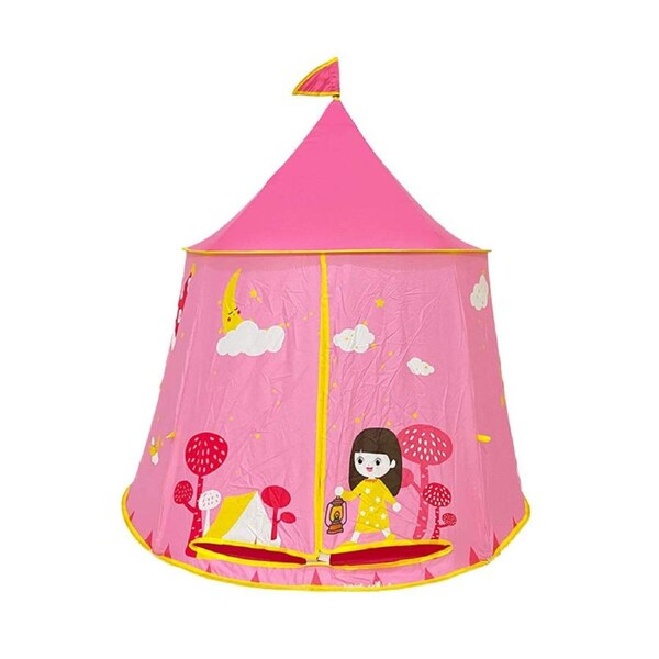 HOLALA Kids Play Tent Pop Up Indian Tepee Castle-Girl
