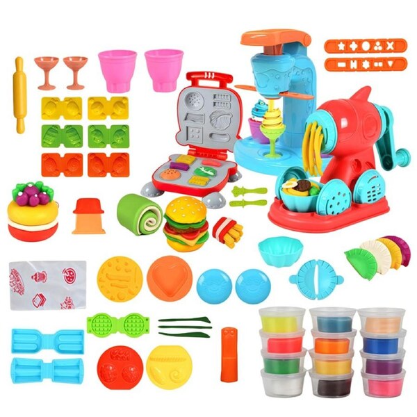 HOLALA 51Pcs 3in1 Dough Sets Art Crafts Dough Tools Kit for Kids Ages 3+
