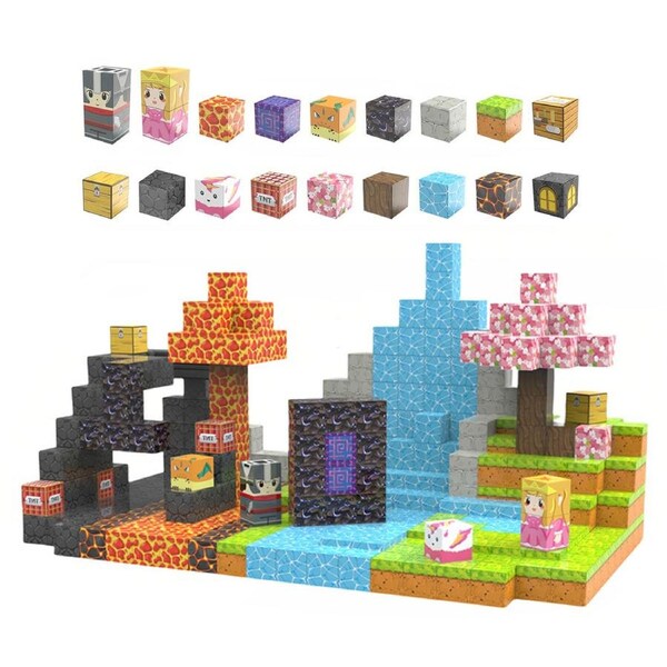 HOLALA 448Pcs Magnetic Building Blocks STEM Sensory Toys for Toddlers Birthday Gifts