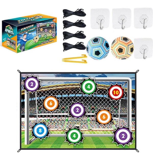 HOLALA Toy Soccer Ball Game Set for Boys and Girls-2BallsGate