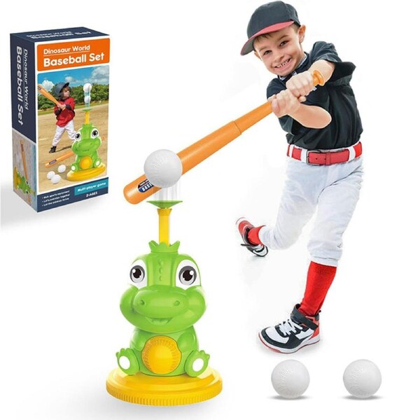 HOLALA Dinosaur Baseball Tball Toy Set for Kids 3+ Year Old
