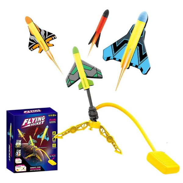 HOLALA Stunt Rocket Plane Launcher Toy for Kids 3+ Year Old