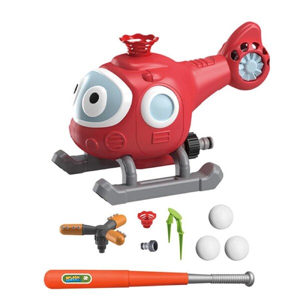 HOLALA 3 in 1 Water Sprinkler with Baseball for Kids-Airplane