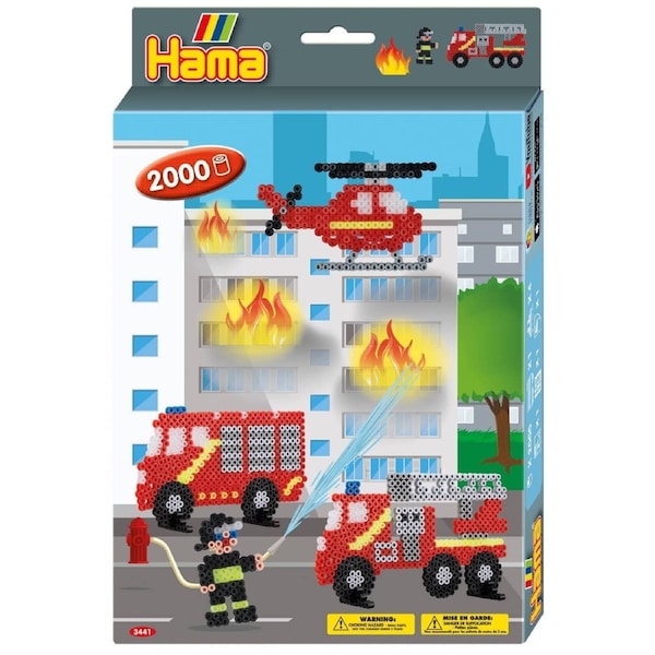 Hama Beads - Fire Fighters Craft Kit - Gift Box