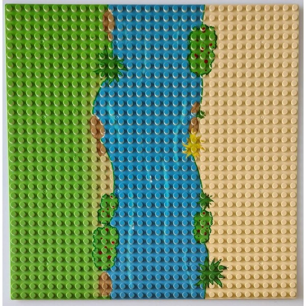 BASEPLATE 32x32 Studs River Straight Generic