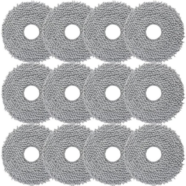 12x Mop Pads For Roborock Qrevo Series (Curv, Edge, Master, C, S, L, MaxV)