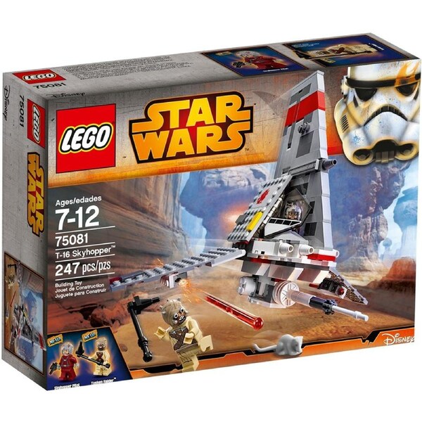 LEGO 75081 T-16 Skyhopper - Star Wars Tatooine Pilot & Tusken Raider