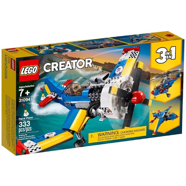 LEGO 31094 Race Plane 3in1 Helicopter Jet Pilot
