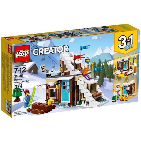 LEGO 31080 Modular Winter Vacation: Ski Cabin 3-in-1 Set
