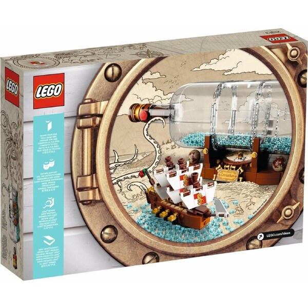 LEGO 21313 Ideas and CUUSOO Ship in a Bottle