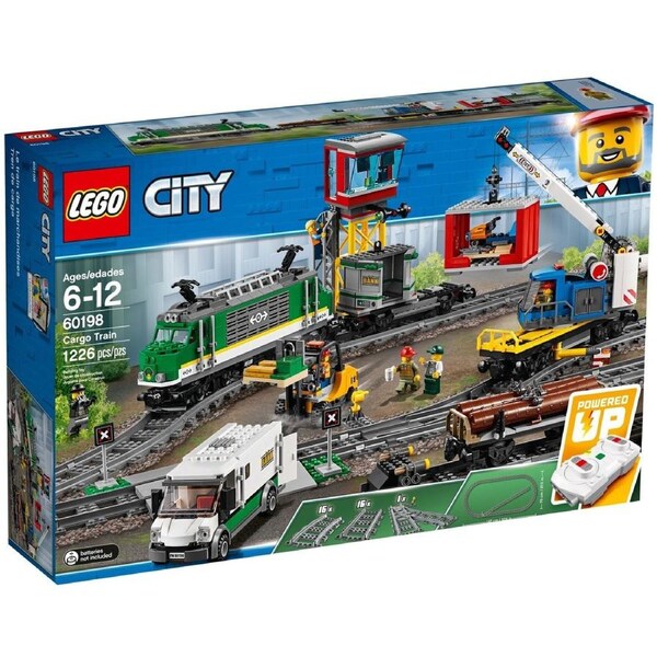 LEGO City 60198 Cargo Train Set Battery Powered Engine
