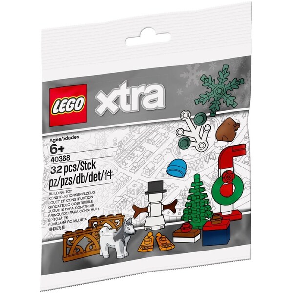 LEGO 40368 Xmas Accessories: Snowman, Tree & Festive Fun
