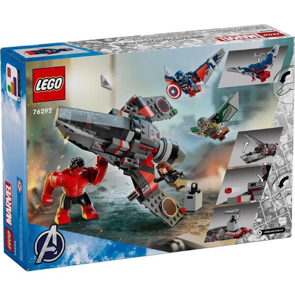 LEGO Marvel Captain America vs. Red Hulk Battle 76292