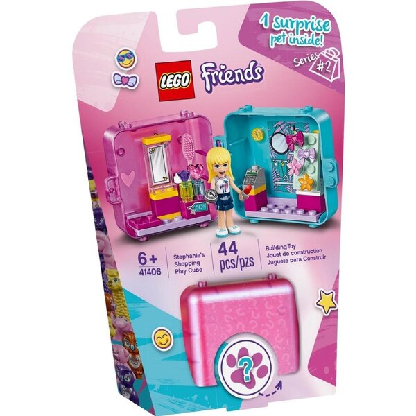 LEGO 41406 Stephanie's Shopping Play Cube: Portable Mini Doll Beauty Shop