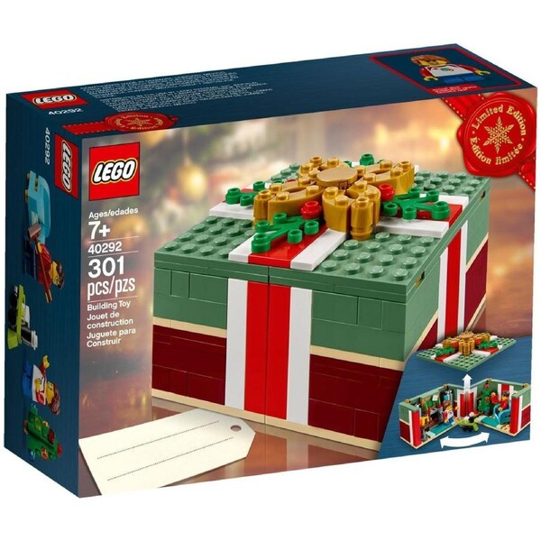 LEGO 40292 Christmas Gift Box Buildable Holiday Decoration