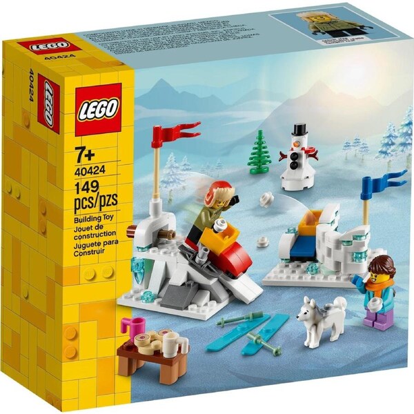 LEGO 40424 Winter Snowball Fight Playset with Minifigures