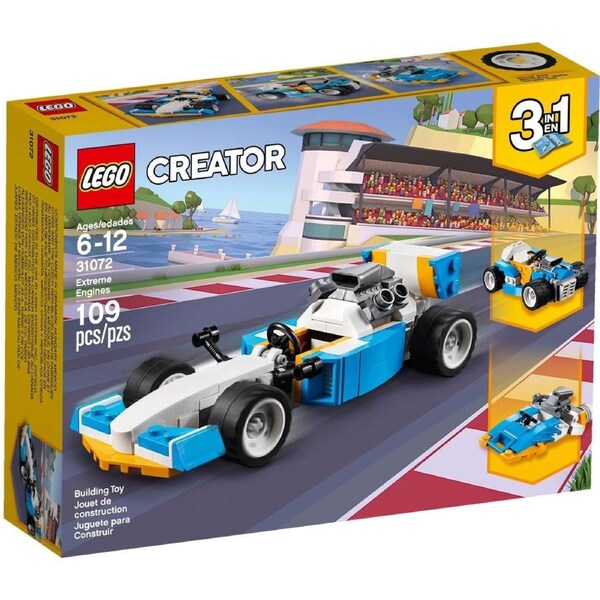 LEGO 31072 Extreme Engines: Race Car, Hot Rod & Speedboat 3-in-1