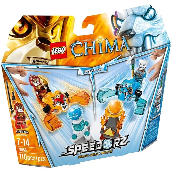 LEGO 70156 Laval vs. Sir Fangar Speedorz Fire vs. Ice
