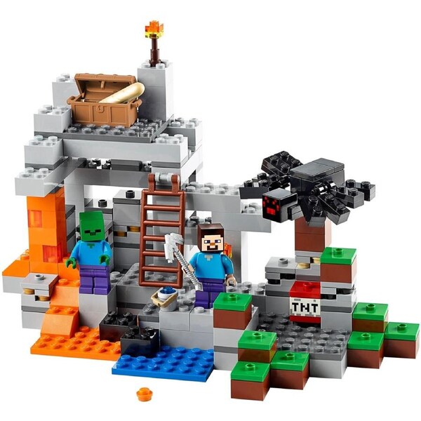 LEGO 21113 The Cave Minecraft Set: Mine, Craft, Battle!
